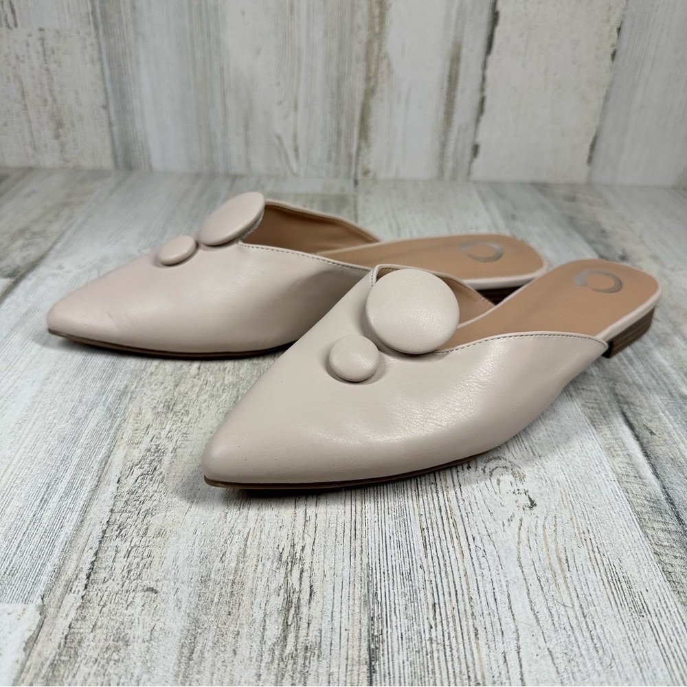 New Journee Collection MALLORIE MULED FLATS IN FAUX LEATHER‎ #778